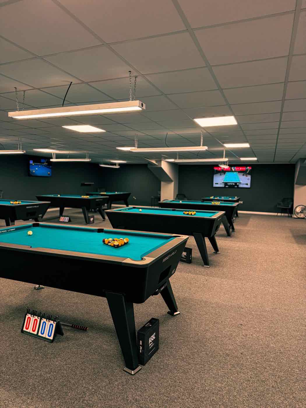 Rasson Apollo pool tables at Rackzz Pool Club, Dundalk